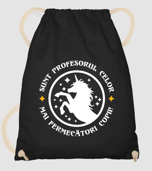 Sunt profesorul celor mai fermecători copii model negru pe tricou