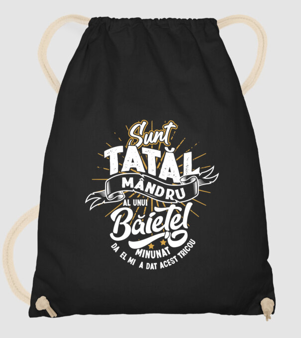 Sunt tatăl mândru al unui băiețel minunat - da, el mi-a dat acest tricou model negru pe tricou