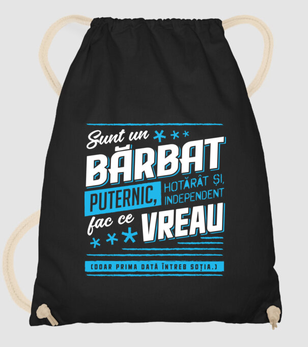 Sunt un bărbat puternic model negru pe tricou