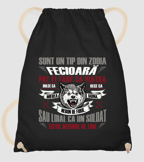 Sunt un tip din zodia Fecioară model negru pe tricou