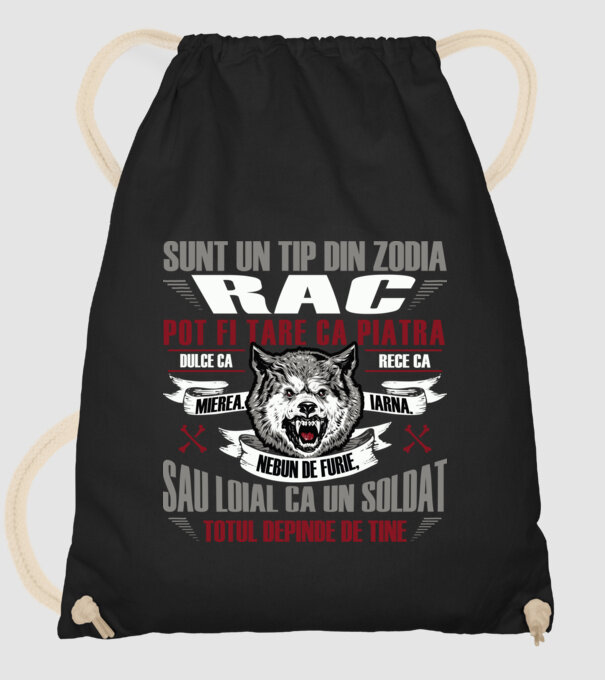 Sunt un tip din zodia Rac model negru pe tricou