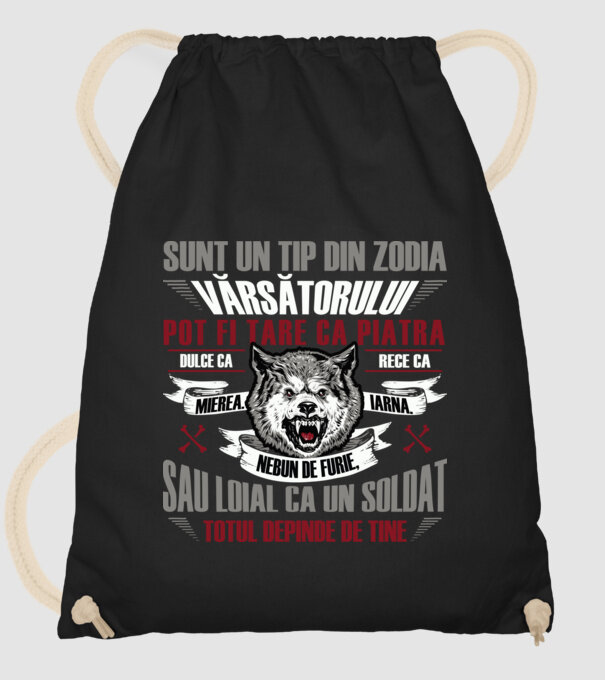 Sunt un tip din zodia Vărsătorului model negru pe tricou