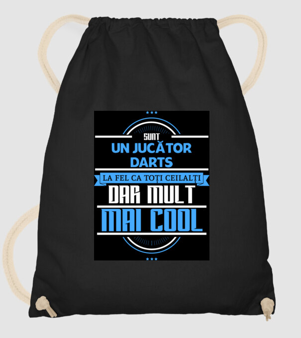 sunt un jucător darts, la fel ca toți ceilalți, dar mult mai cool model negru pe tricou