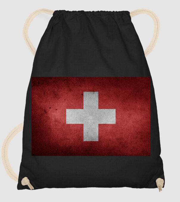 SWITZERLAND model negru pe tricou