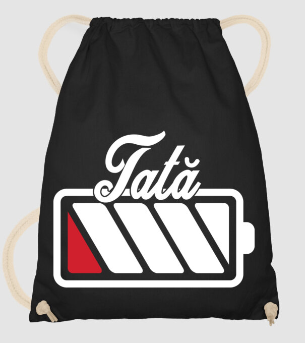 Tată la încărcat model negru pe tricou