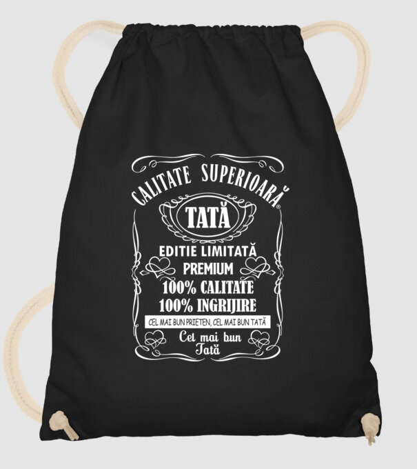 Tată Premium - ediție limitată model negru pe tricou