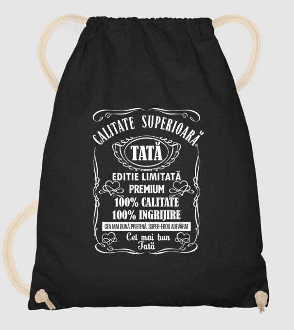 Tată Premium - ediție limitată model negru pe tricou