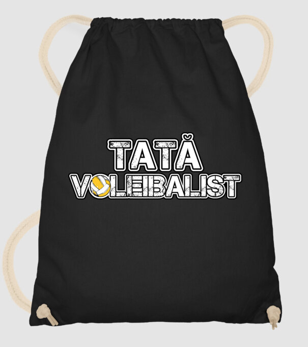 tată voleibalist model negru pe tricou