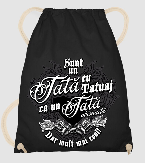 Sunt o mamă cu tatuaj, ca o mamă obișnuită, dar mult mai cool! model negru pe tricou
