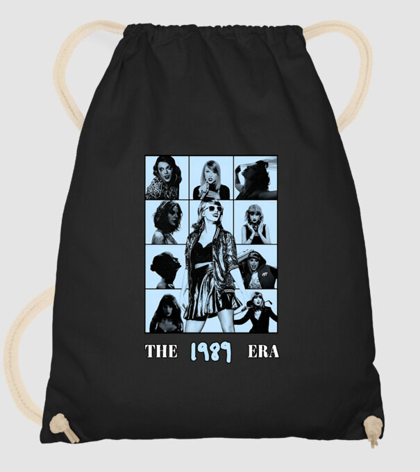 Taylor Swift ERAS blue model negru pe tricou