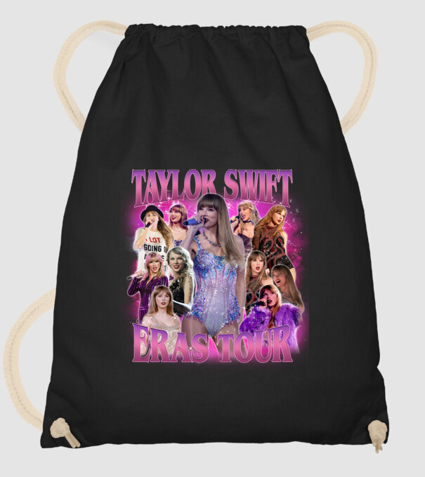 Taylor Swift ERAS bootleg 01 model negru pe tricou
