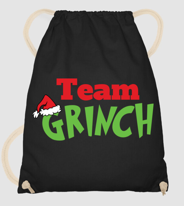 Team Grinch model negru pe tricou