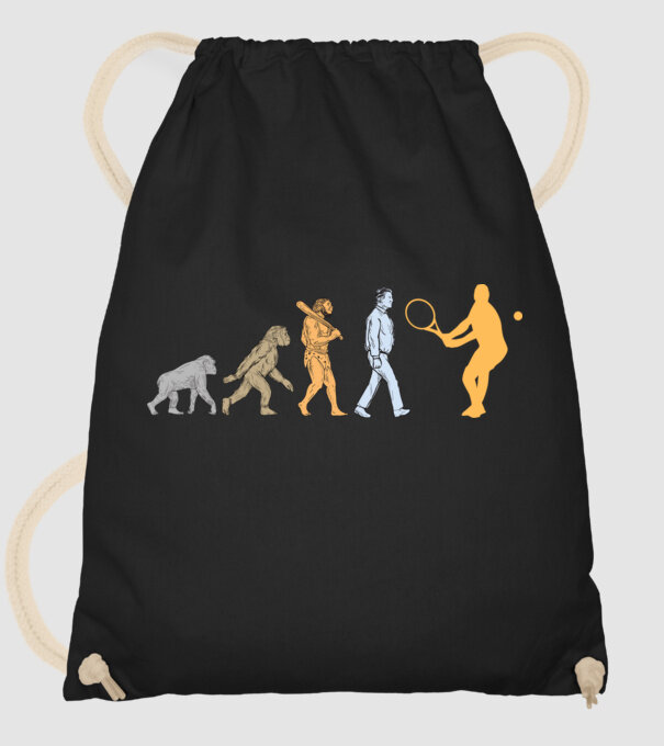 Tennis evolution model negru pe tricou