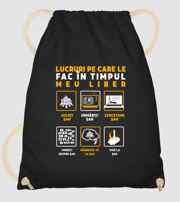 Things I do in my spare time EN model negru pe tricou