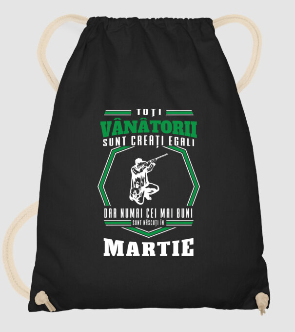Toți vânătorii sunt creați egali, dar numai cei mai buni sunt născuți în martie model negru pe tricou