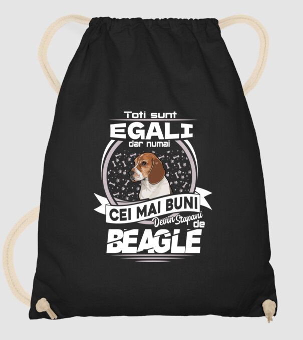 Toți sunt egali, dar numai cei mai buni devin stăpâni de Beagle lght model negru pe tricou