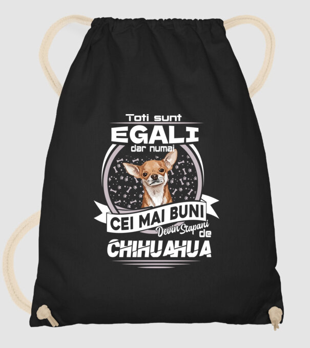 Toți sunt egali, dar numai cei mai buni devin stăpâni de chihuahua lght model negru pe tricou