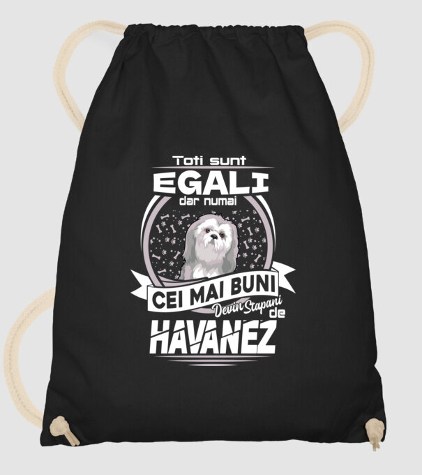 Toți sunt egali, dar numai cei mai buni devin stăpâni de havanez lght model negru pe tricou