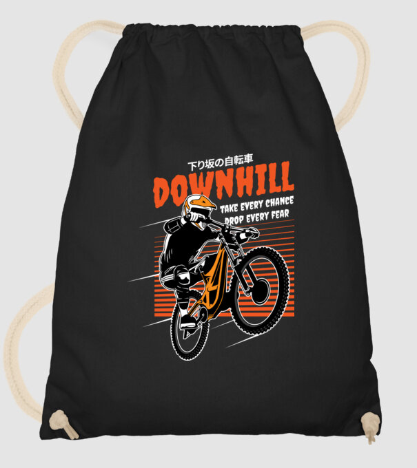 TR Downhill model negru pe tricou