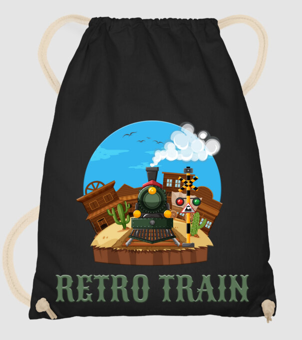 Trenuri model negru pe tricou