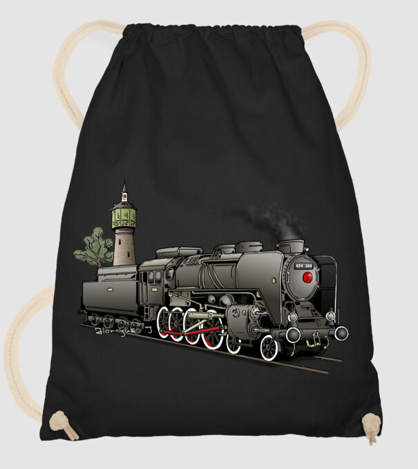 Trenuri model negru pe tricou