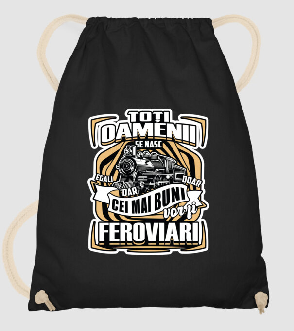 Ttoți oamenii - se nasc egali dar doar cei mai buni vor fi feroviari model negru pe tricou