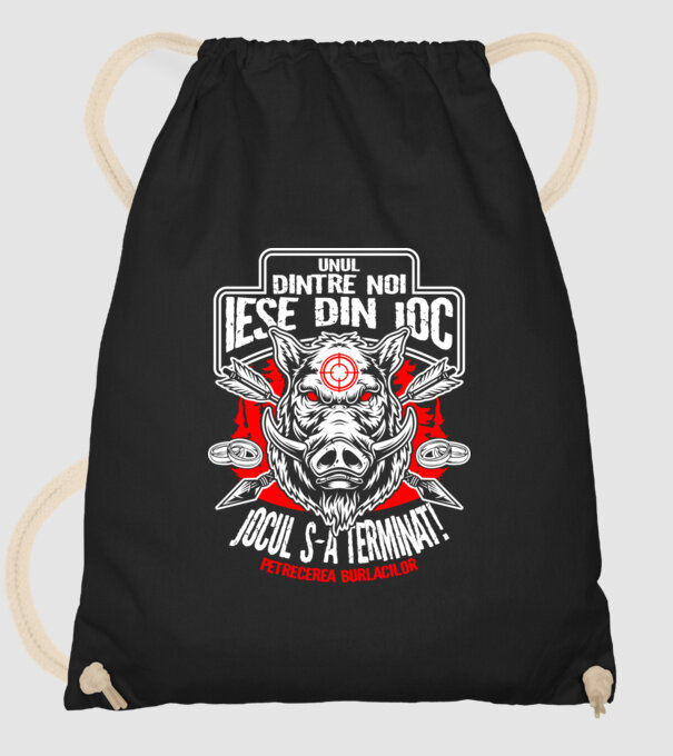 Unul dintre noi iese din joc - jocul s-a terminat - petrecerea burlacilor model negru pe tricou