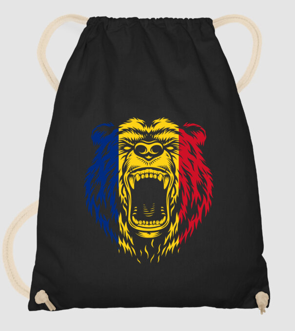 ursul model negru pe tricou