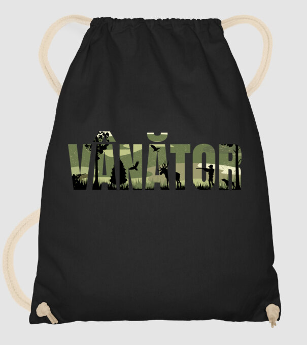 VÂNĂTOR model negru pe tricou