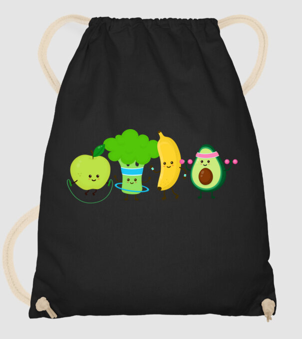 Vegan model negru pe tricou