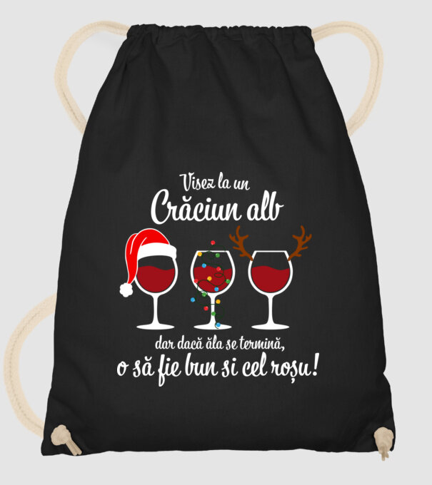 Visez la un Crăciun alb, dar dacă ăla se termină, o să fie bun si cel roșu model negru pe tricou
