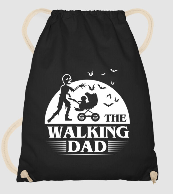 Walking dad model negru pe tricou