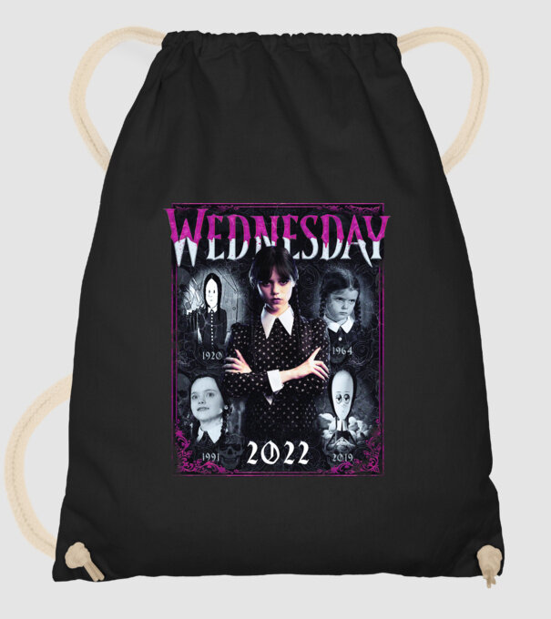 WEDNESDAY ADDAMS multi all time model negru pe tricou