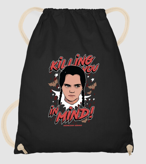 WEDNESDAY Killing You in my mind model negru pe tricou