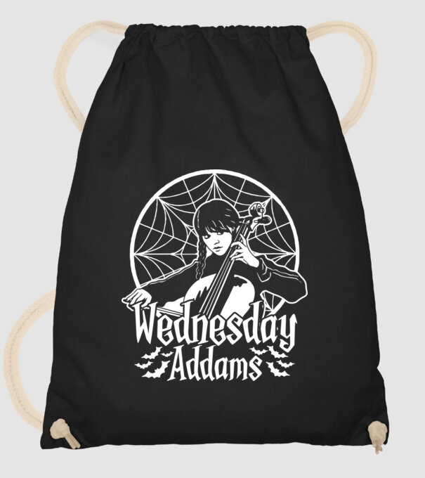  Wednesday Window model negru pe tricou