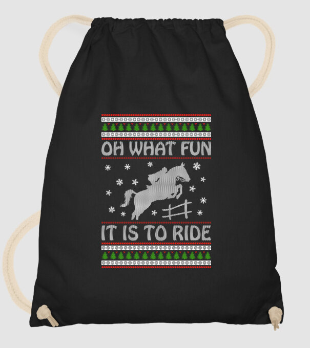 What Fun is to ride - Horse model negru pe tricou