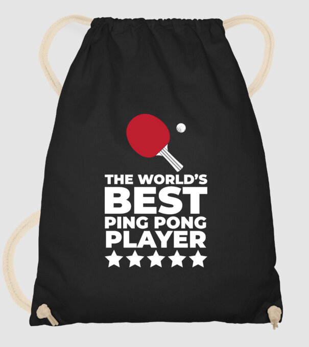 Cel mai bun jucător ping-pong engleză model negru pe tricou