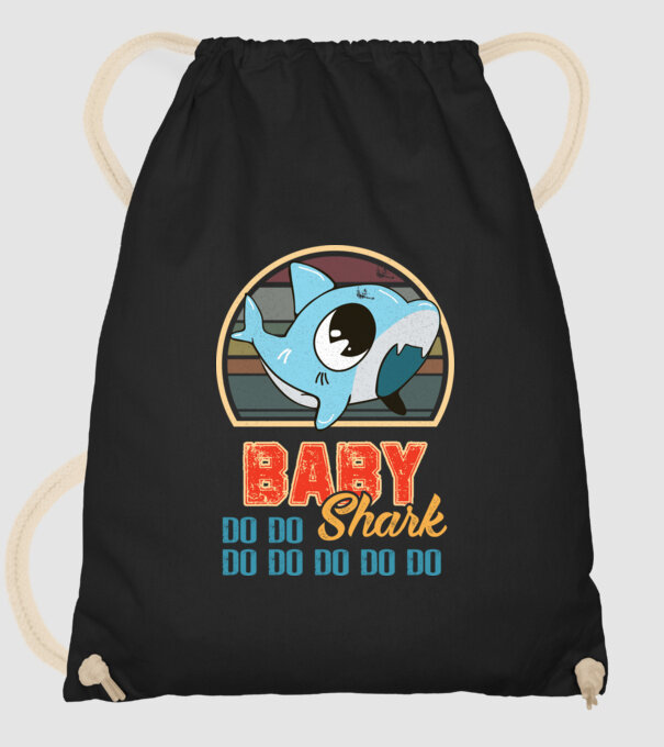 BabyBOY shark model negru pe tricou