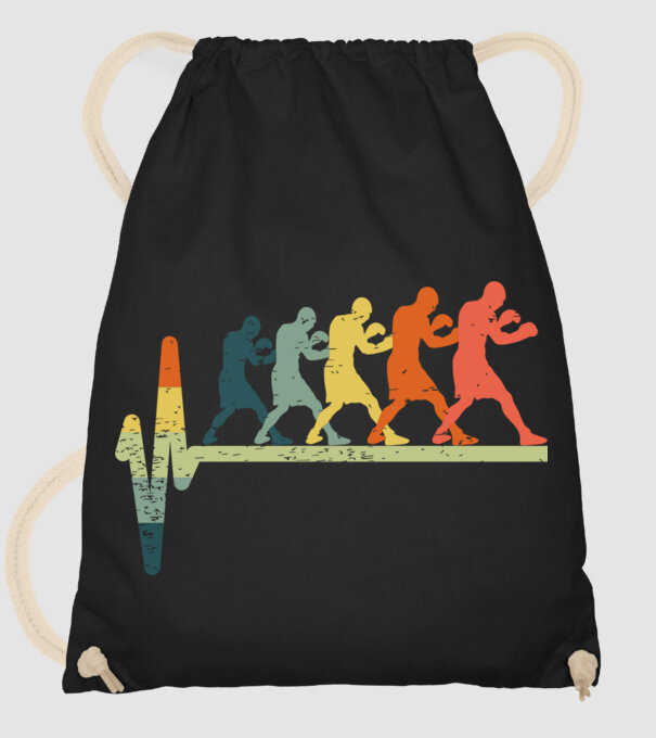 Box EKG model negru pe tricou