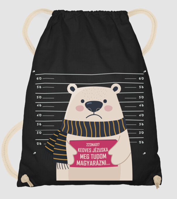 DearSanta model negru pe tricou