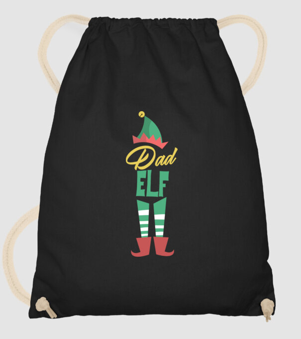 Elf family dad model negru pe tricou