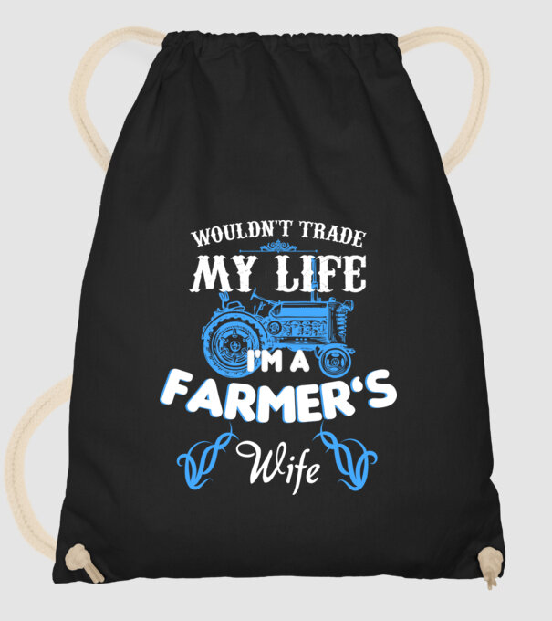 'Farmer''s wife' model negru pe tricou