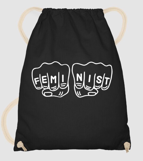Feminist model negru pe tricou