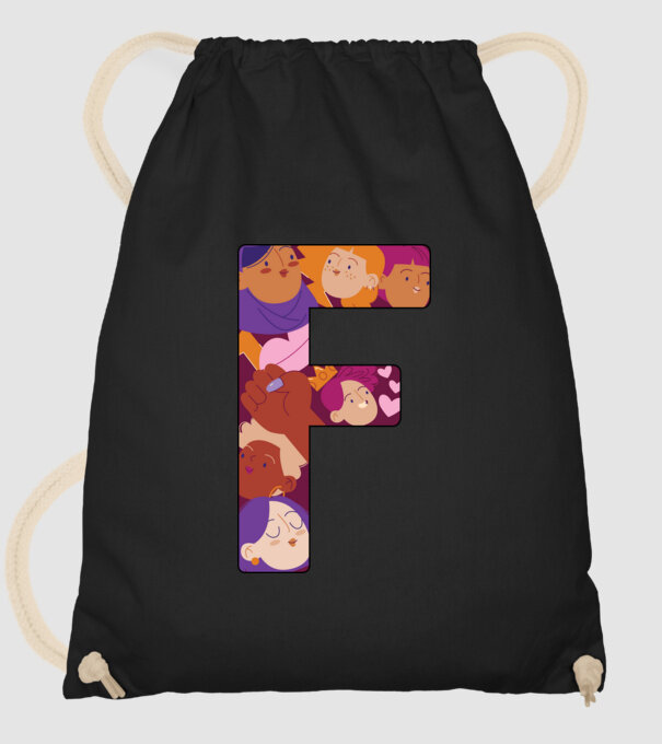 Feminism model negru pe tricou