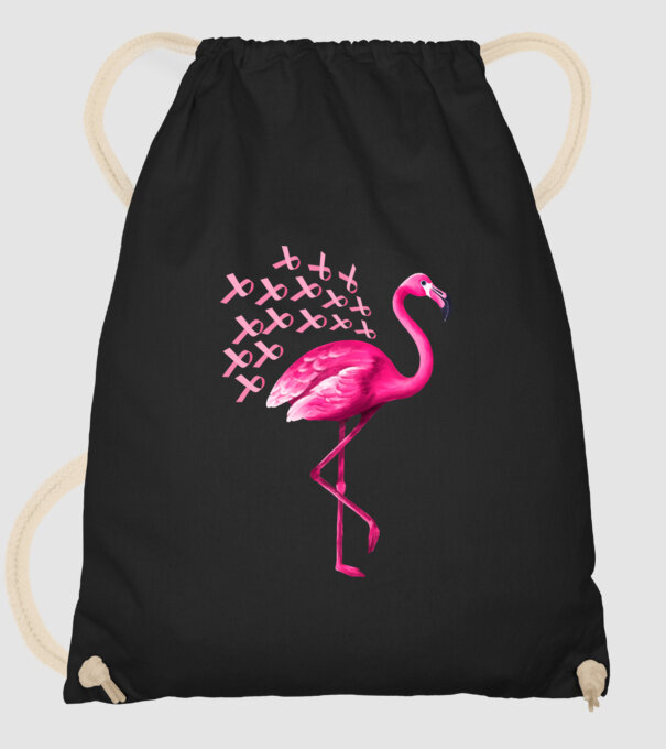 Flamingo pink model negru pe tricou
