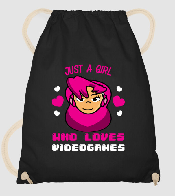 Girl Gamer model negru pe tricou