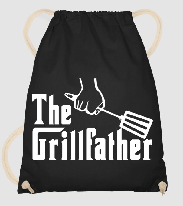 GrillFather model negru pe tricou
