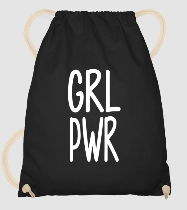 Girl Power model negru pe tricou