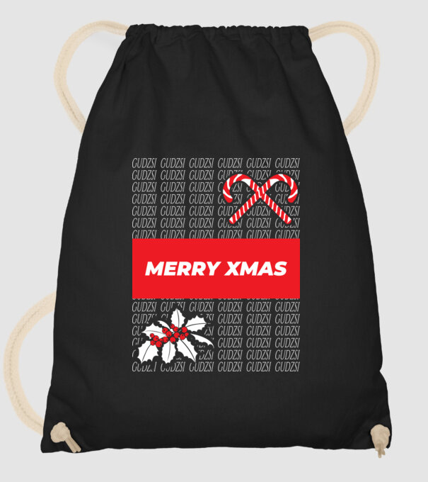 Gudzsi tricou designer Crăciun model negru pe tricou