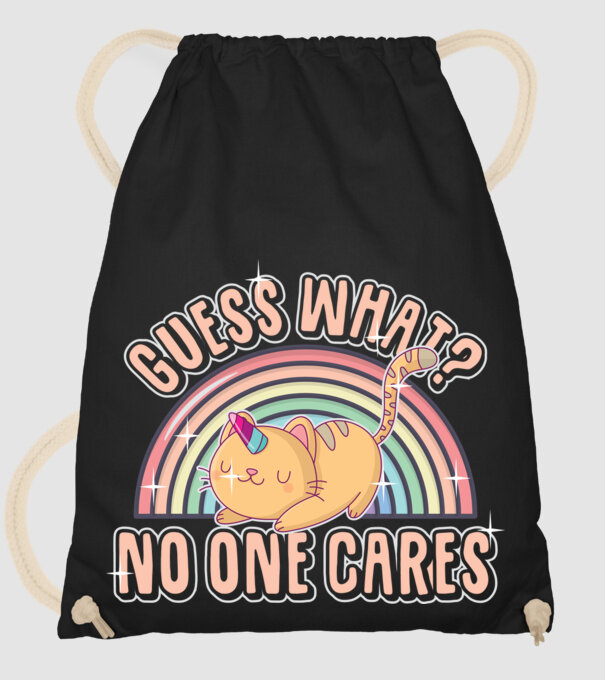 Guess what pisică-unicorn model negru pe tricou